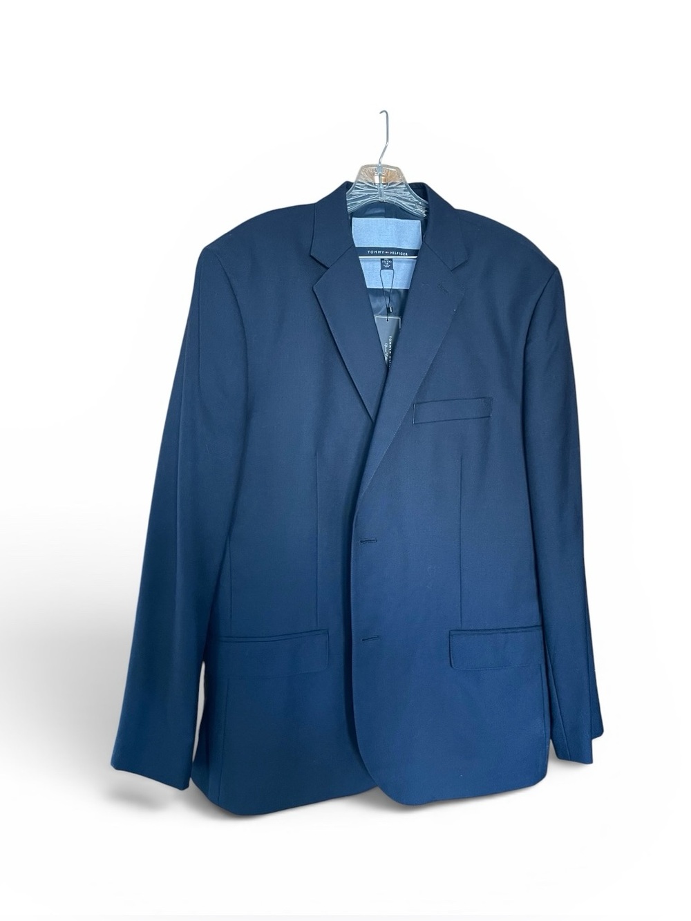 Tommy Hilfiger Men's Navy Blazer - Lightweight Single-Breasted Jacket Sz XXL/46